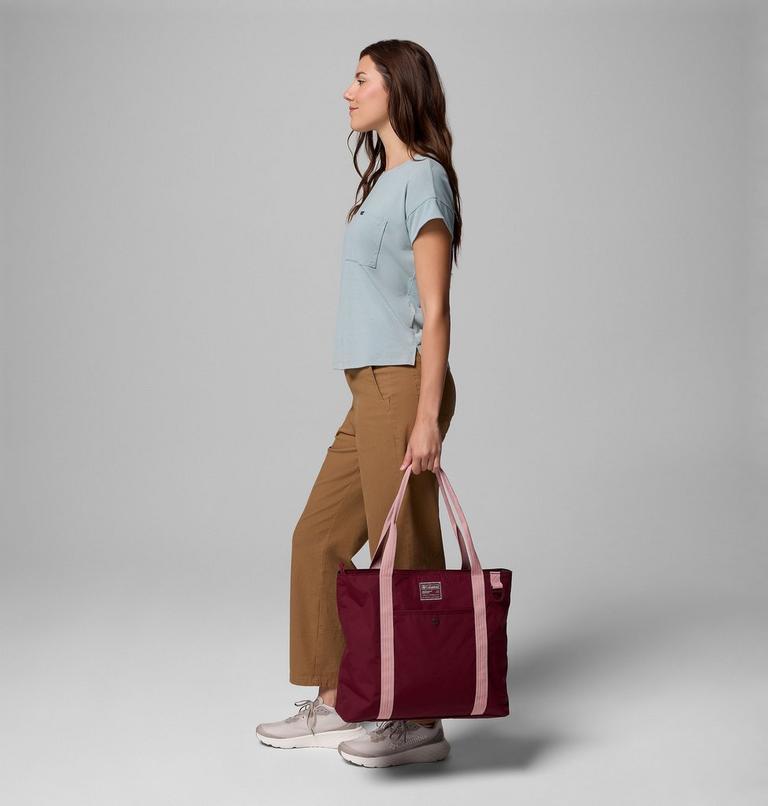 Cottonwood Creek Tote, Color: Rich Wine, Eraser Pink, image 6