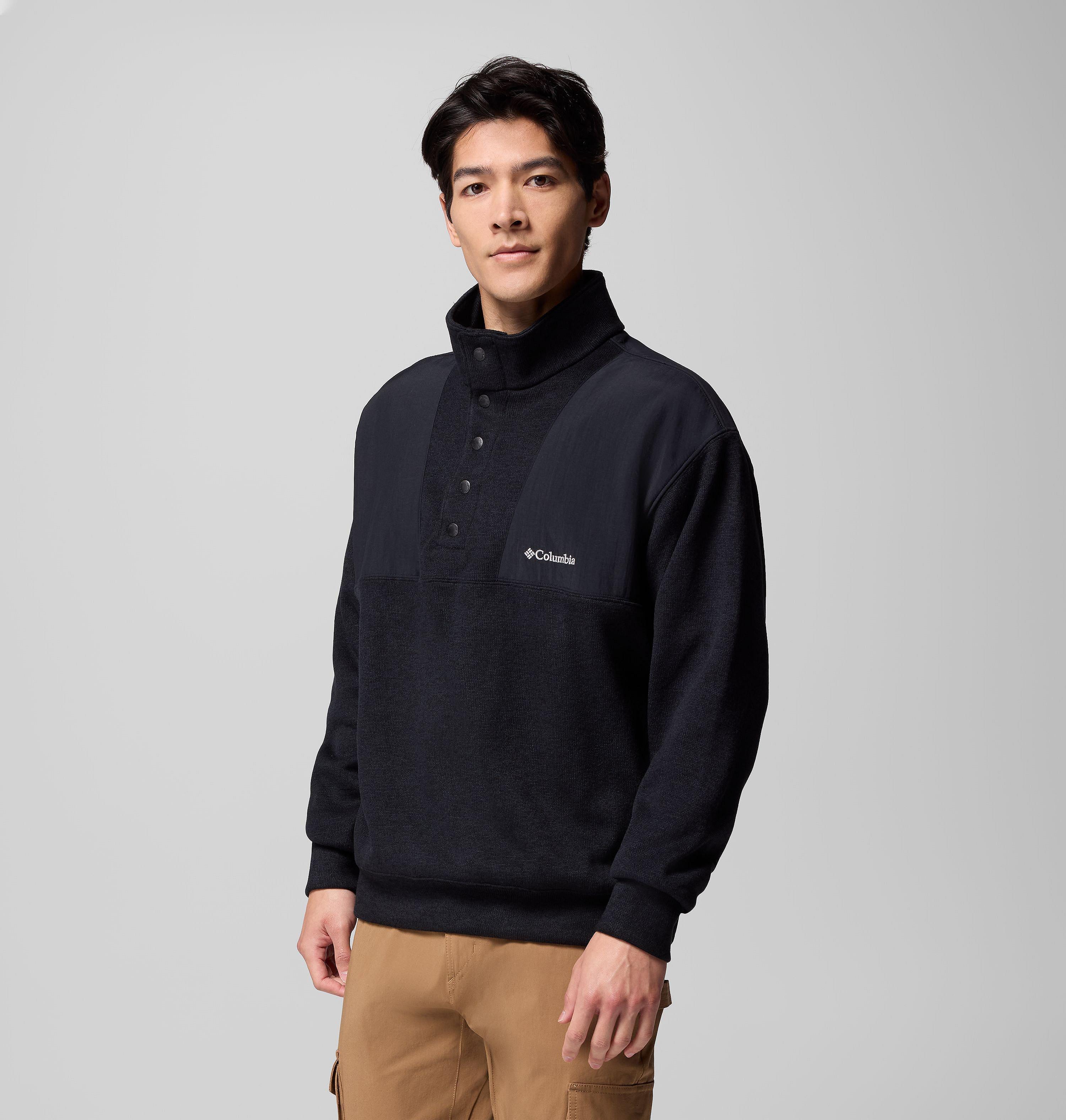 Men's Sweater Weather Relaxed Fit Half Snap Pullover 4