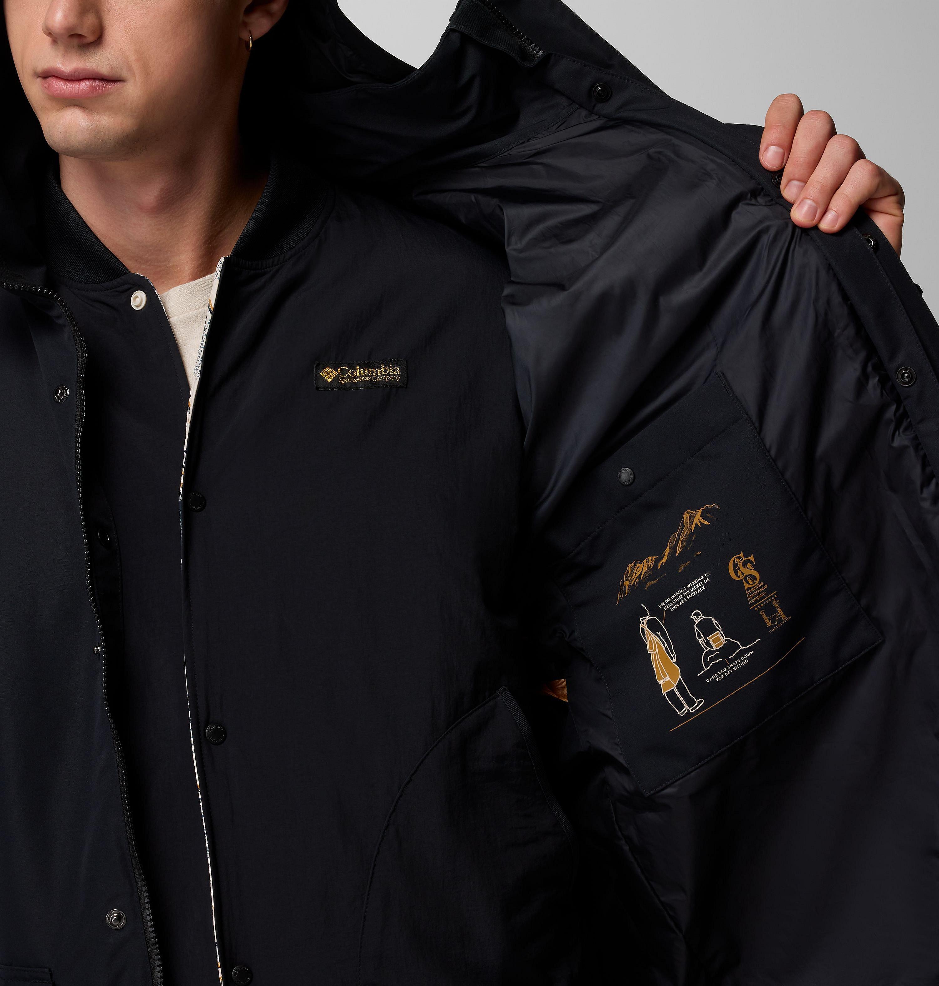 Men's High Cascades Interchange Reversible Bomber Jacket 20