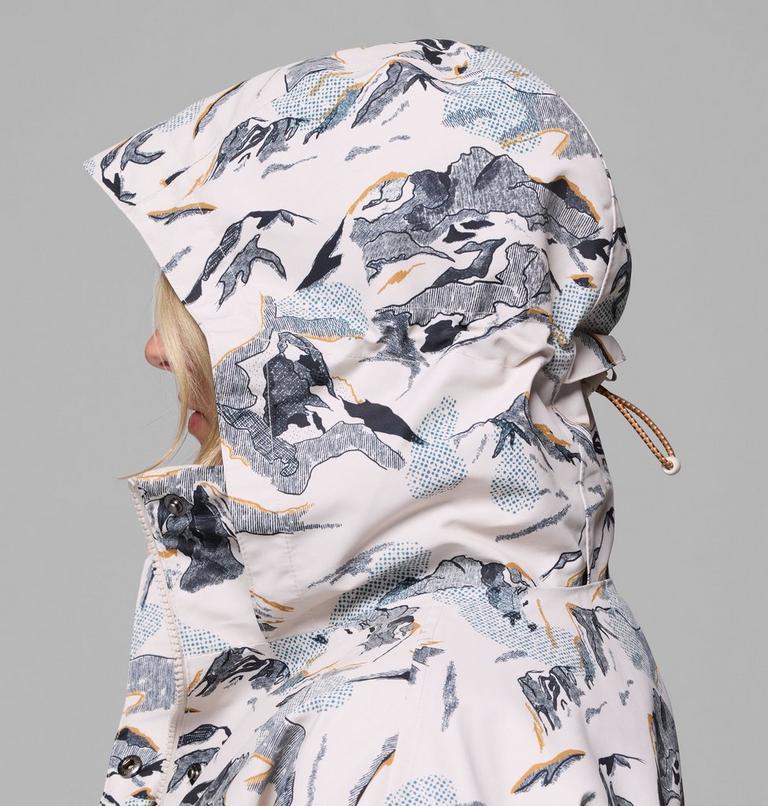 Women's High Cascades Interchange Jacket, Color: Dark Stone Skylines, image 15