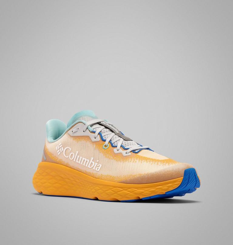 Men's Konos Featherweight Running Shoe, Color: Mango, Stormy Blue, image 3