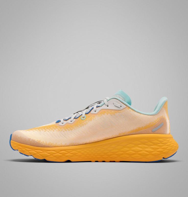 Men's Konos Featherweight Running Shoe, Color: Mango, Stormy Blue, image 6