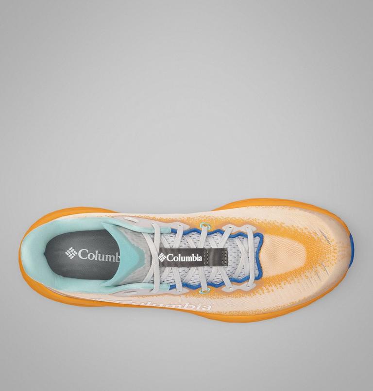Men's Konos Featherweight Running Shoe, Color: Mango, Stormy Blue, image 4