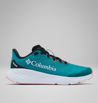 Women's Konos Featherweight Running Shoe, Color: Teal Chloride, Neon Sunrise, image 1
