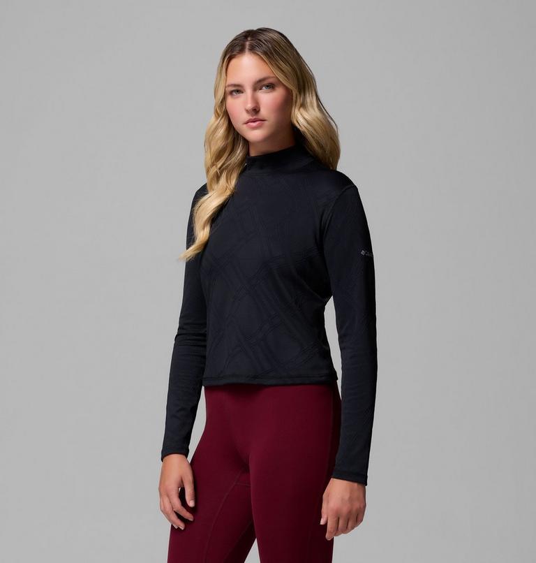 Camiseta de cuello alto y manga larga Granite Point para mujer, Color: Black, image 4