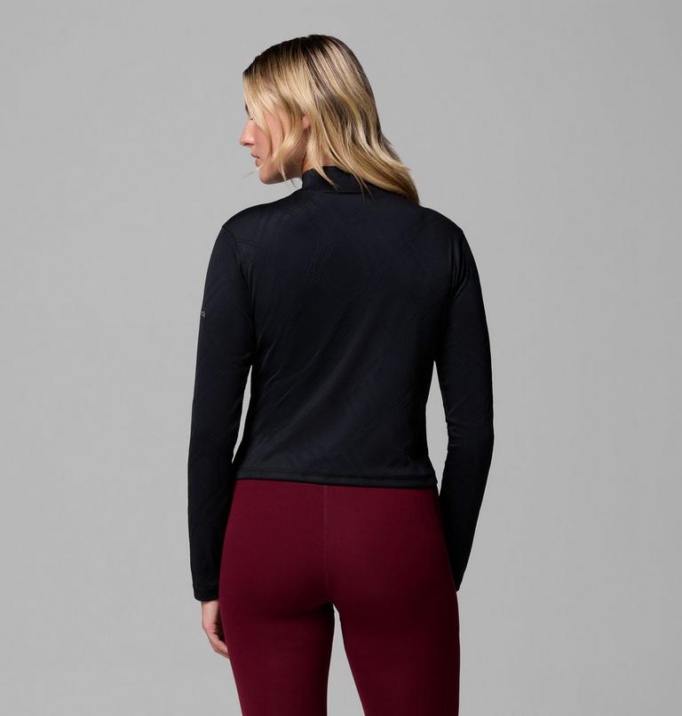 Camiseta de cuello alto y manga larga Granite Point para mujer, Color: Black, image 3