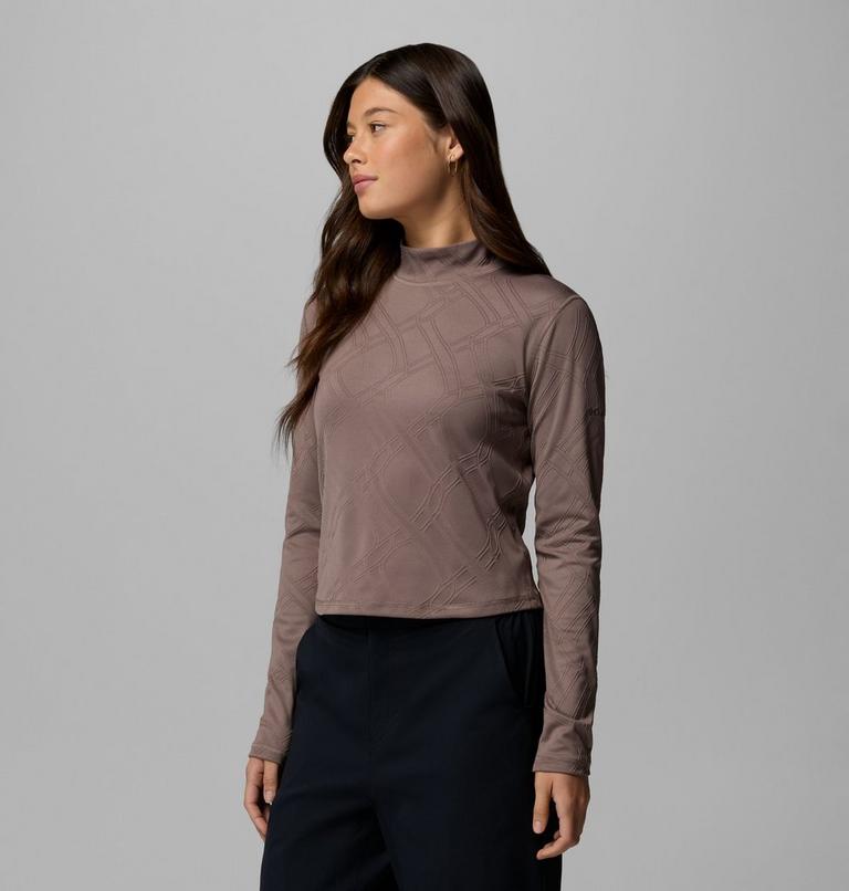 Camiseta de cuello alto y manga larga Granite Point para mujer, Color: Iron, image 4