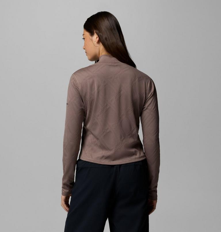 Camiseta de cuello alto y manga larga Granite Point para mujer, Color: Iron, image 3