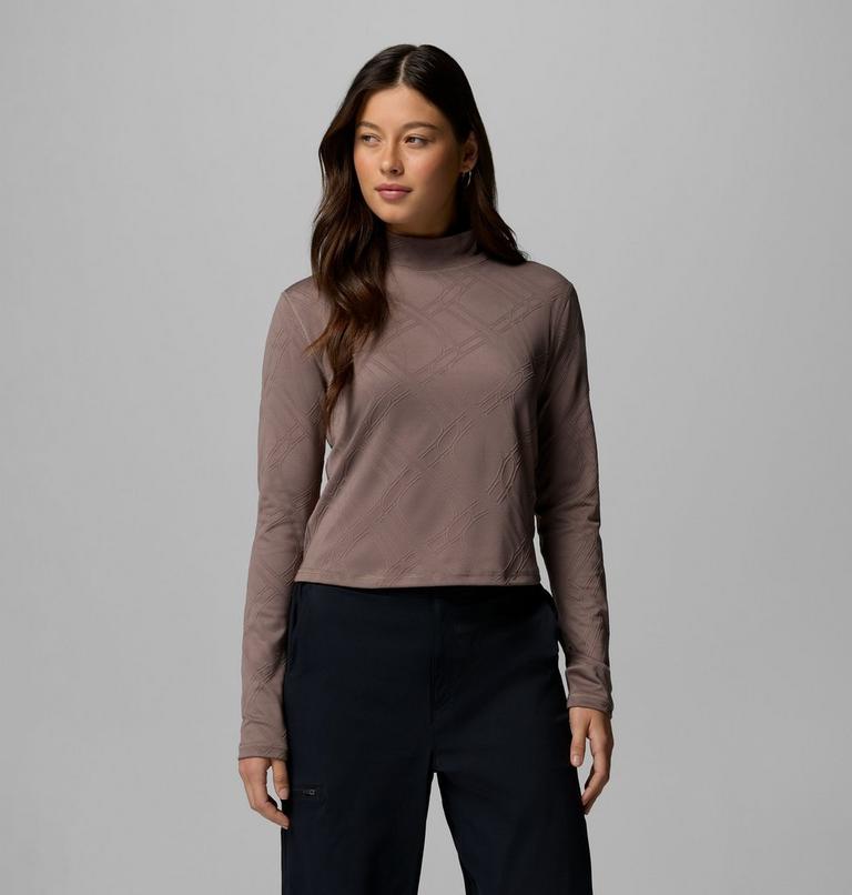 Camiseta de cuello alto y manga larga Granite Point para mujer, Color: Iron, image 1