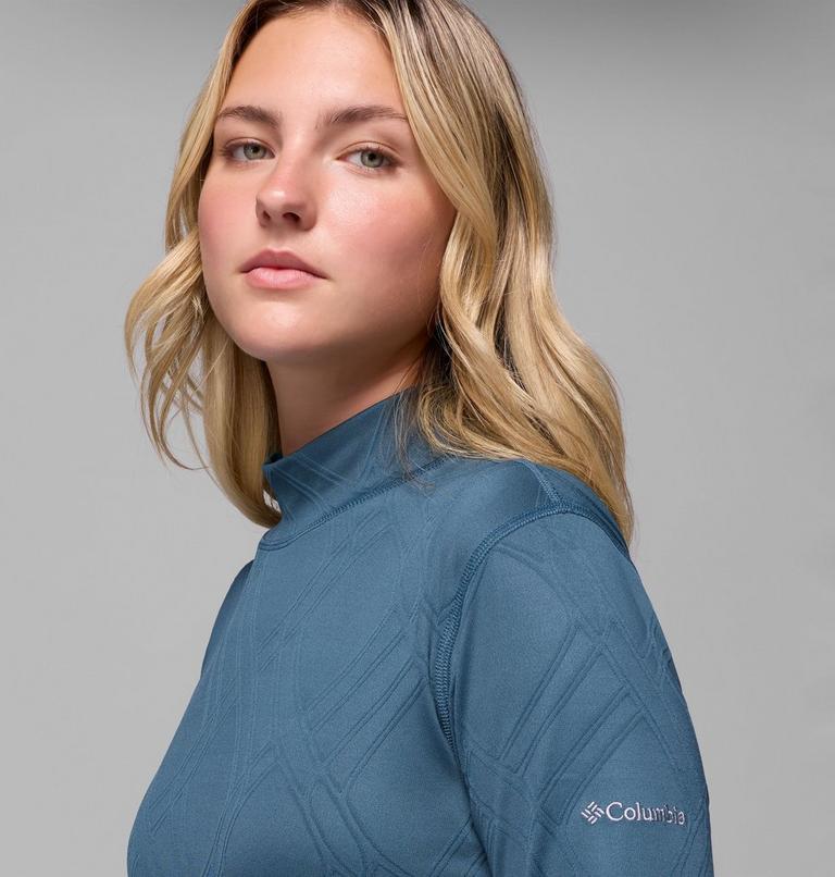 Camiseta de cuello alto y manga larga Granite Point para mujer, Color: Everblue, image 5
