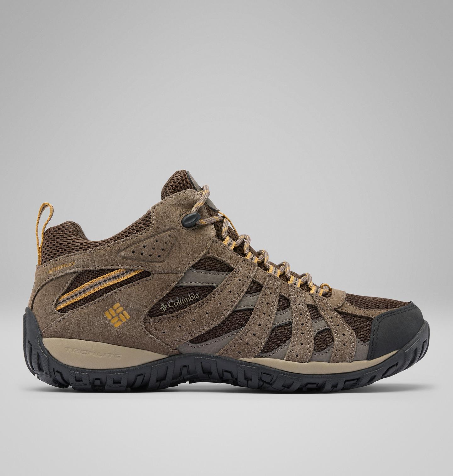 Мужская обувь Columbia Redmond II Mid WP Shoe, цвет: Cordovan, Dark Banana — фото 1