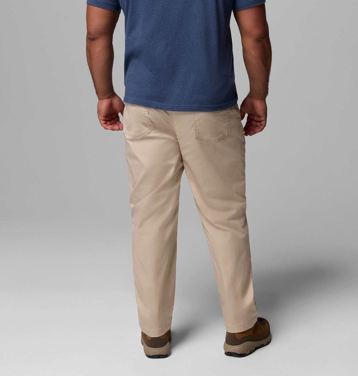 Мужские брюки Columbia ROC 5 Pocket Pants - Big, цвет: Серо-бежевый — фото 3