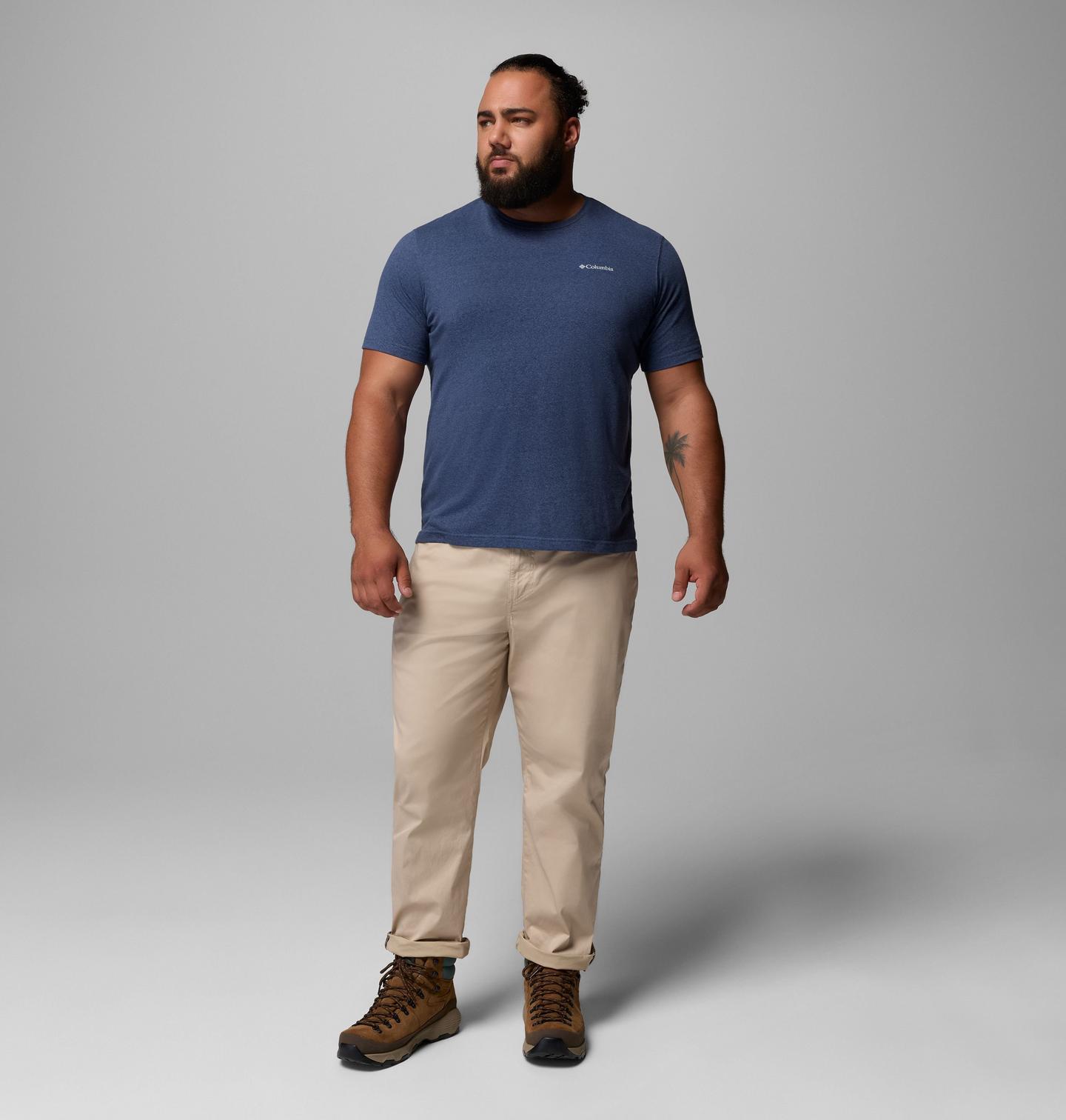 Мужские брюки Columbia ROC 5 Pocket Pants - Big, цвет: Серо-бежевый — фото 2