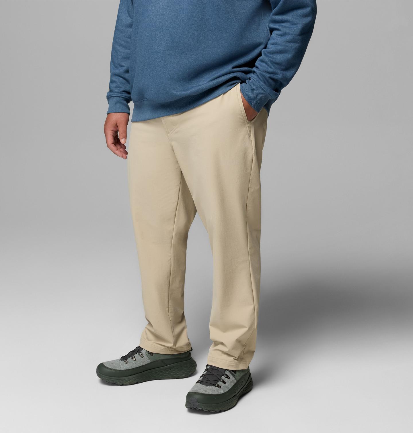 Мужские брюки Columbia ROC Tech Chino - Big, цвет: Серо-бежевый — фото 4