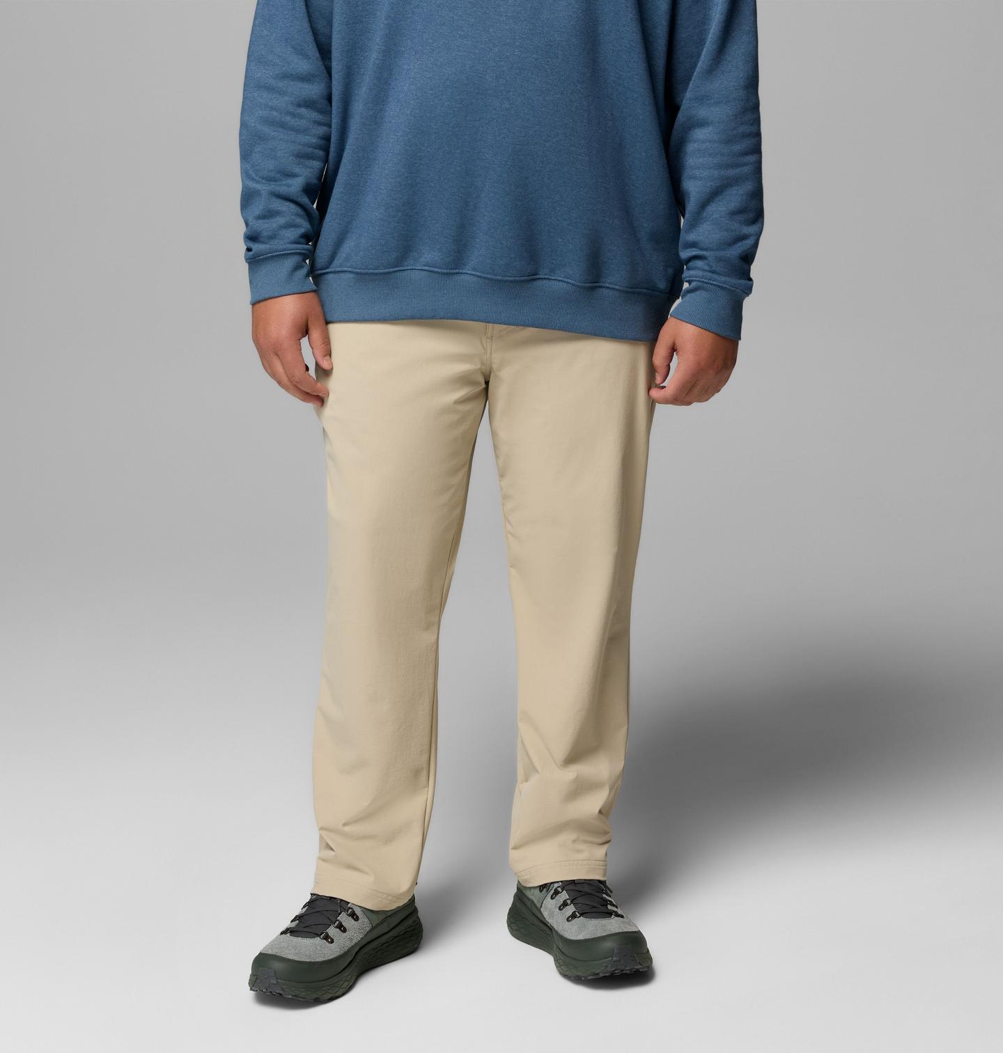 Мужские брюки Columbia ROC Tech Chino - Big, цвет: Серо-бежевый — фото 1