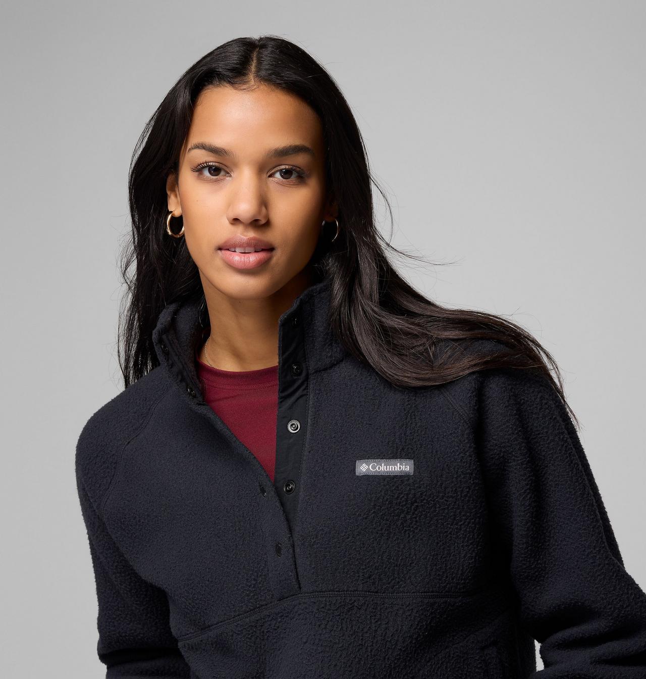 Women's Jasper Ridge™ Pebbled Fleece Half Snap