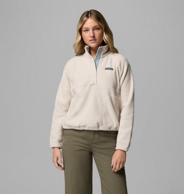 Women's Jasper Ridge Pebbled Fleece Half Snap, Color: Dark Stone, image 1