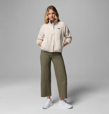 Women's Jasper Ridge Pebbled Fleece Half Snap, Color: Dark Stone, image 2