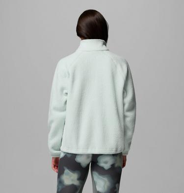 Women's Jasper Ridge Pebbled Fleece Half Snap, Color: Tea Light, Sedona Sage, image 3