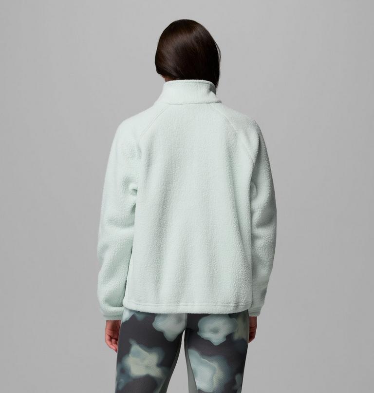 Women's Jasper Ridge Pebbled Fleece Half Snap, Color: Tea Light, Sedona Sage, image 3