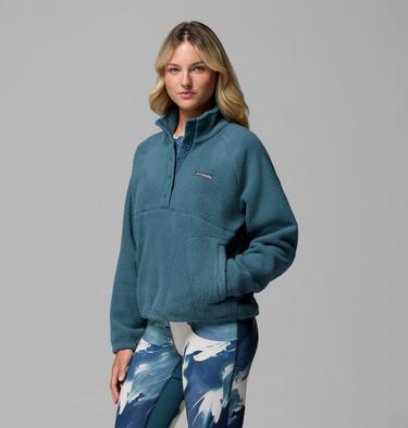 Jasper Ridge Pebbled Fleece Half Snap für Frauen, Color: Everblue, image 8