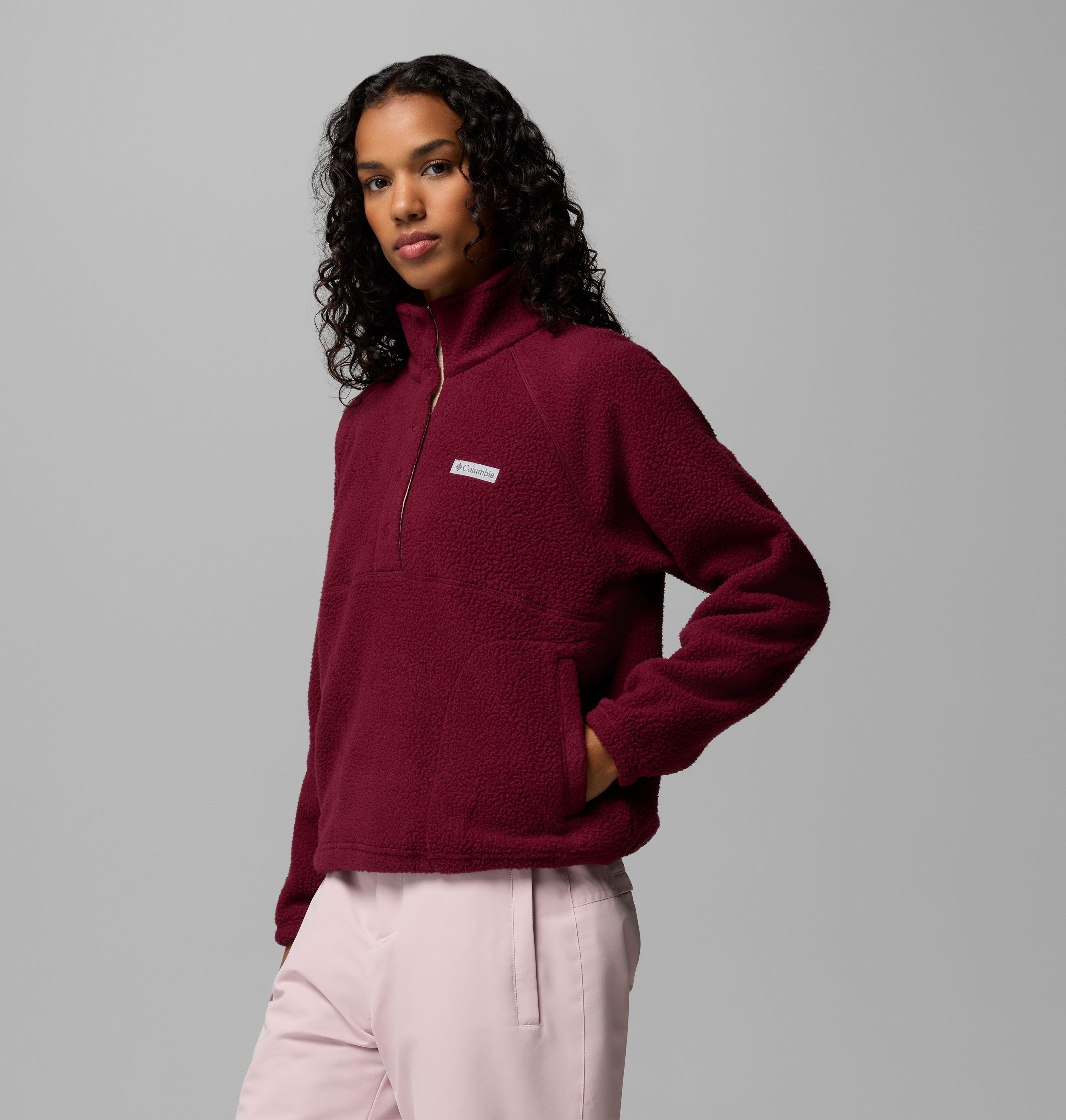 Women's Jasper Ridge Pebbled Fleece Half Snap | 625 | L 4