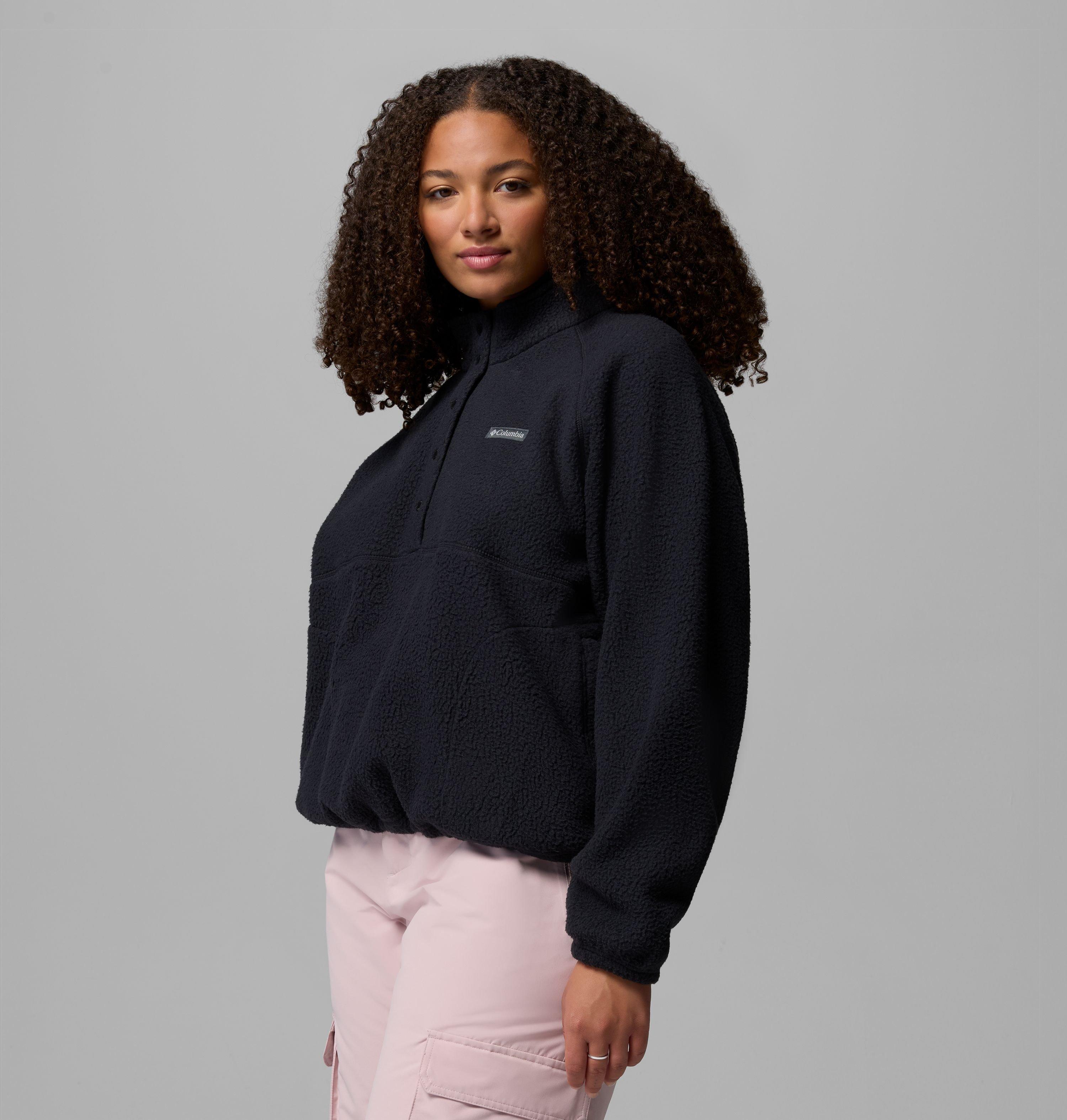 Women's Jasper Ridge Pebbled Fleece Half Snap - Plus Size | 010 | 3X 4