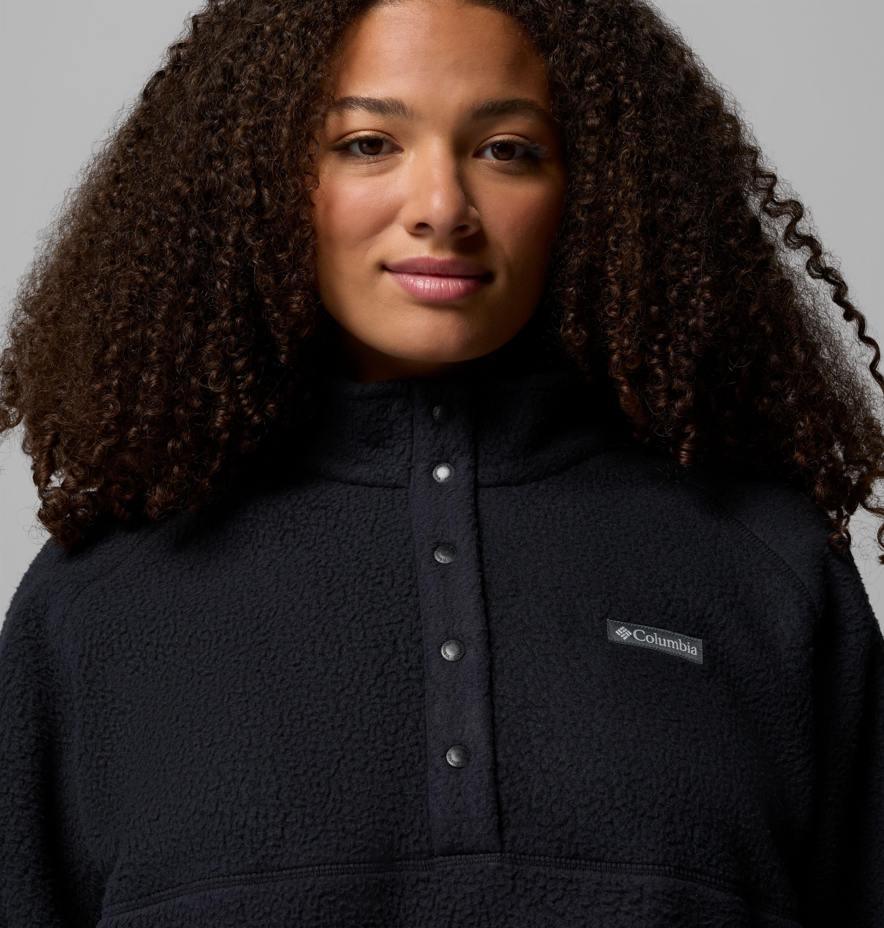 Women's Jasper Ridge Pebbled Fleece Half Snap - Plus Size | 010 | 3X 5
