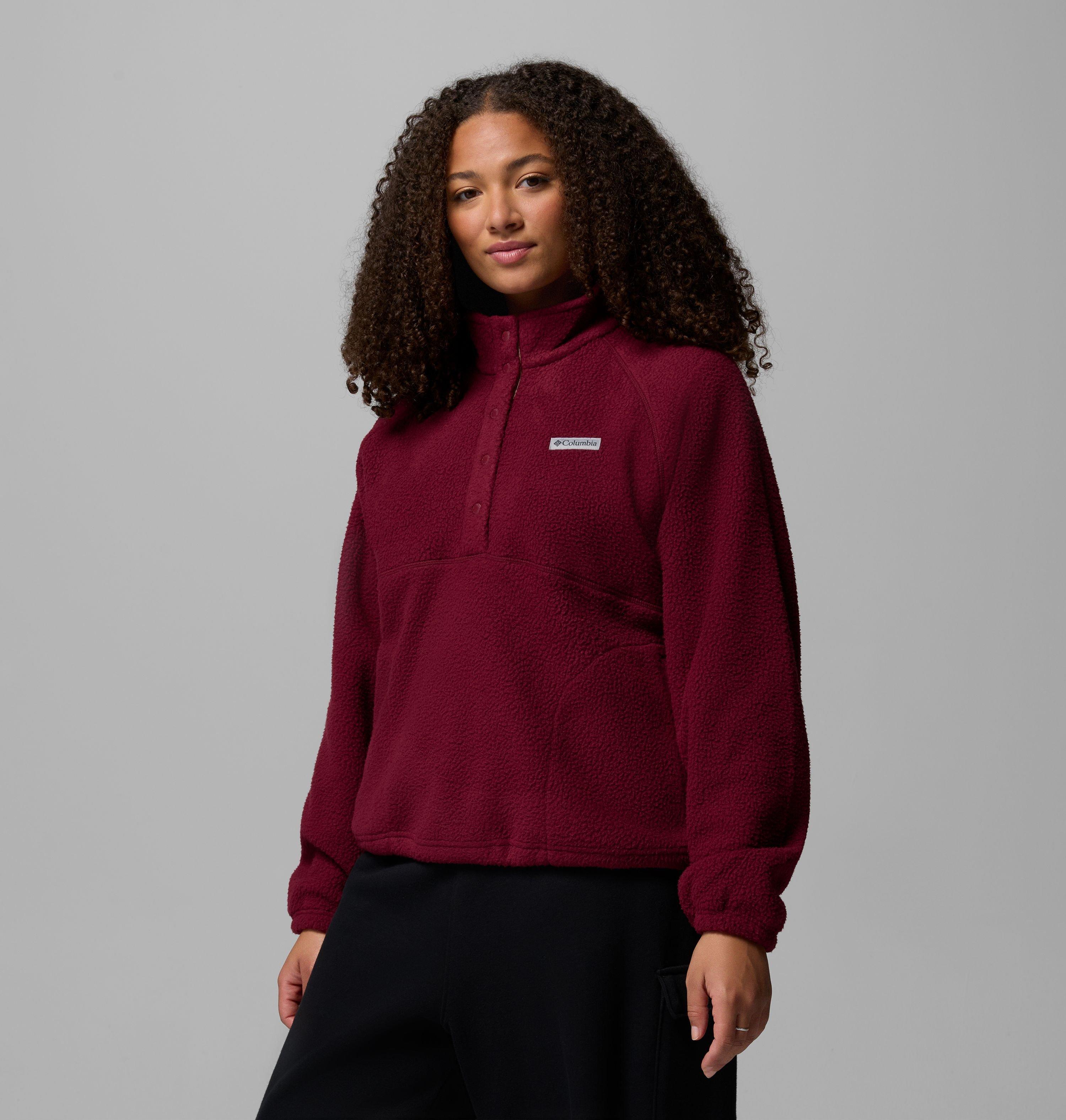 Women's Jasper Ridge Pebbled Fleece Half Snap - Plus Size 4