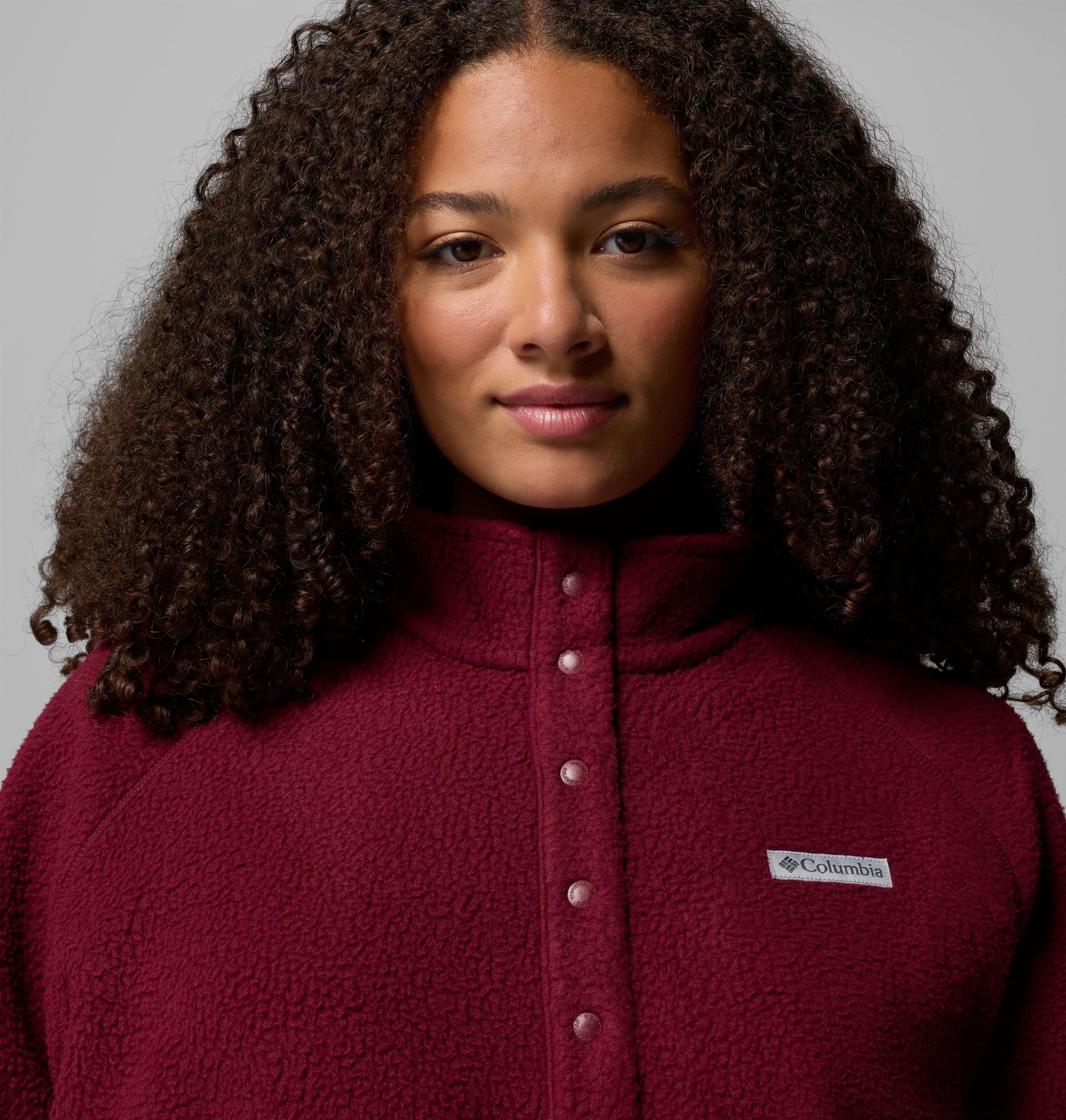 Women's Jasper Ridge Pebbled Fleece Half Snap - Plus Size 5