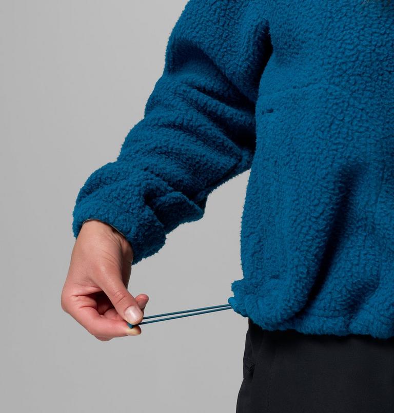 Women's Jasper Ridge Pebbled Fleece Jacket, Color: Phoenix Blue, Rainy Day, image 7