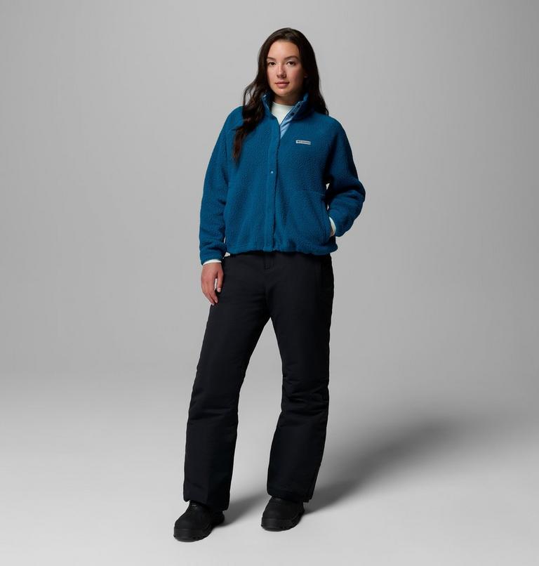 Women's Jasper Ridge Pebbled Fleece Jacket, Color: Phoenix Blue, Rainy Day, image 2