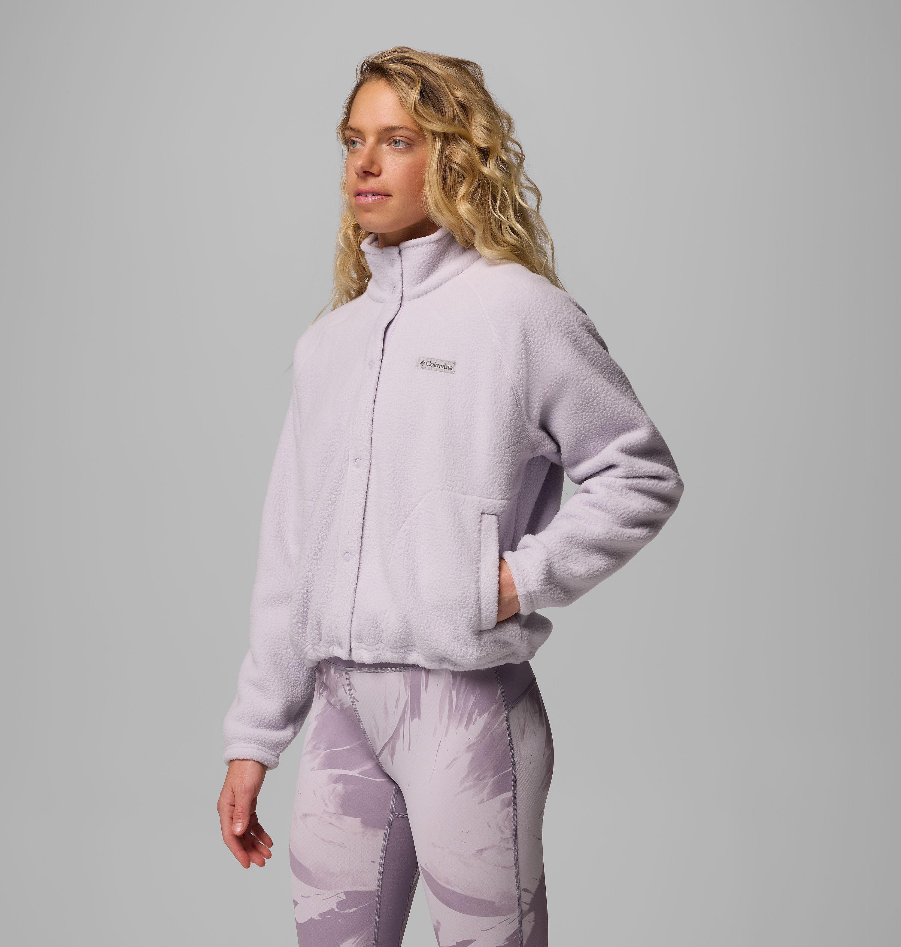 Women's Jasper Ridge Pebbled Fleece Full Snap 4