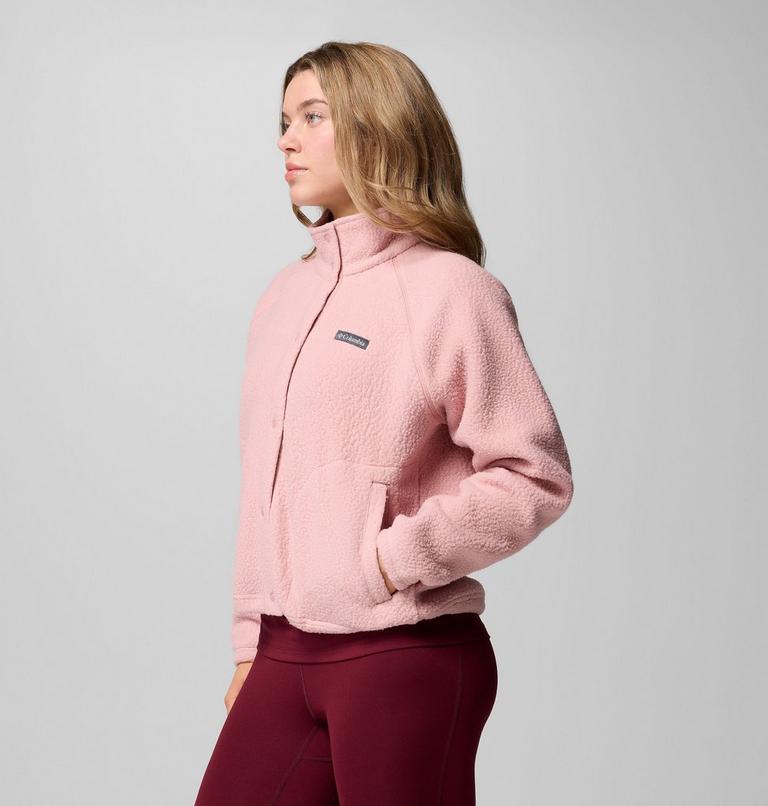 Chaqueta de forro polar texturizado Jasper Ridge para mujer, Color: Eraser Pink, image 4