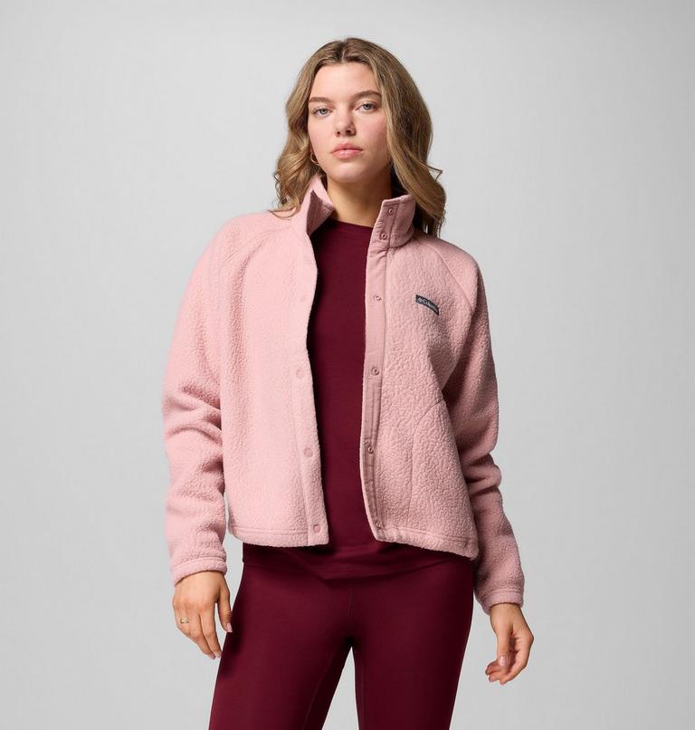 Chaqueta de forro polar texturizado Jasper Ridge para mujer, Color: Eraser Pink, image 5