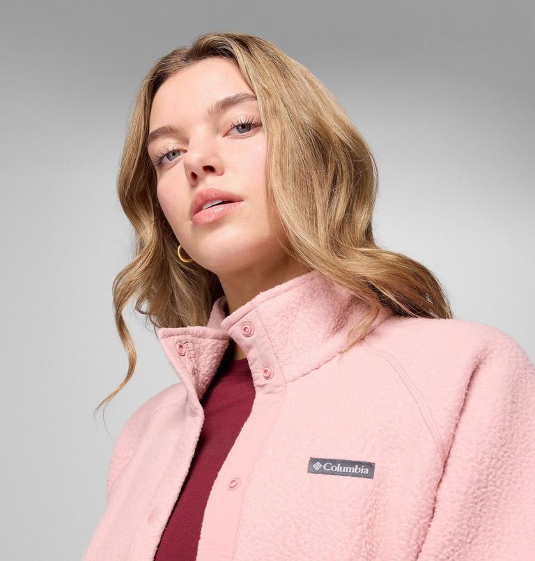 Chaqueta de forro polar texturizado Jasper Ridge para mujer, Color: Eraser Pink, image 6