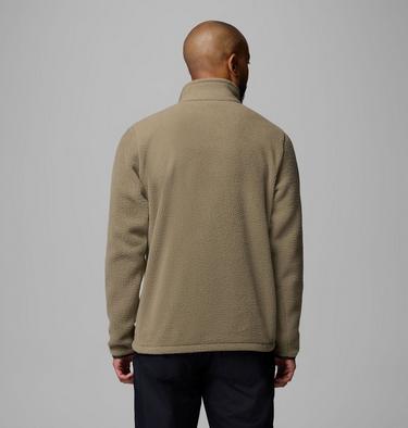 Polaire Demi-zip Texturée Jasper Ridge Homme, Color: Stone Green, Greenscape, image 3