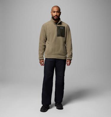 Polaire Demi-zip Texturée Jasper Ridge Homme, Color: Stone Green, Greenscape, image 2