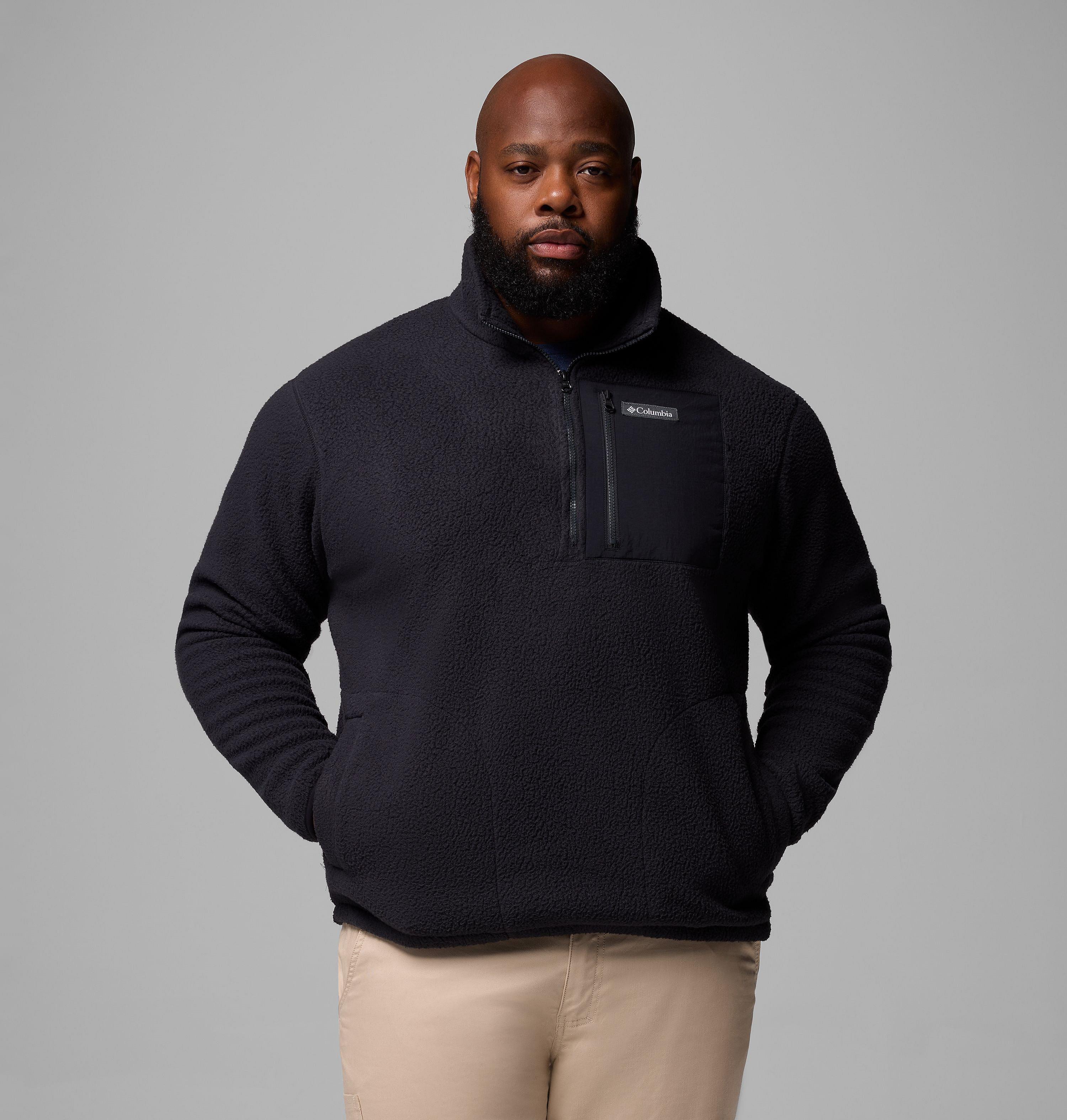 Columbia Men's Jasper Ridge Pebbled Half Zip Fleece - Big-