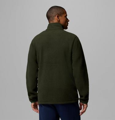 Men's Jasper Ridge Pebbled Fleece Jacket, Color: Greenscape, Rain Forest, image 7