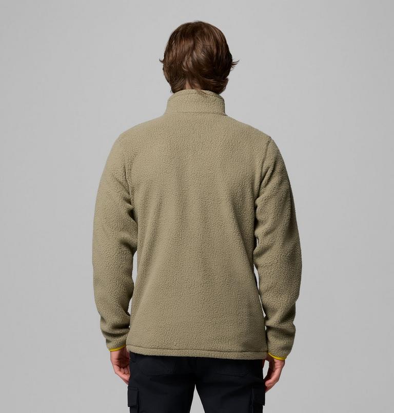 Men's Jasper Ridge Pebbled Fleece Jacket, Color: Stone Green, Antique Moss, image 3