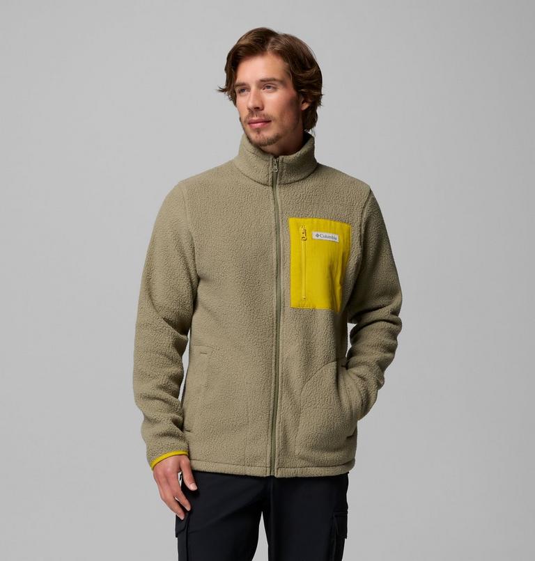 Men's Jasper Ridge Pebbled Fleece Jacket, Color: Stone Green, Antique Moss, image 1
