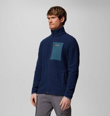 Veste Polaire Texturée Jasper Ridge Homme, Color: Collegiate Navy, Everblue, image 4