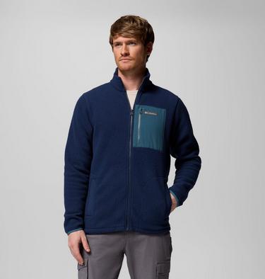 Veste Polaire Texturée Jasper Ridge Homme, Color: Collegiate Navy, Everblue, image 1