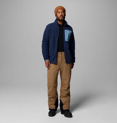 Men's Jasper Ridge Pebbled Fleece Jacket, Color: Collegiate Navy, Rainy Day, image 2