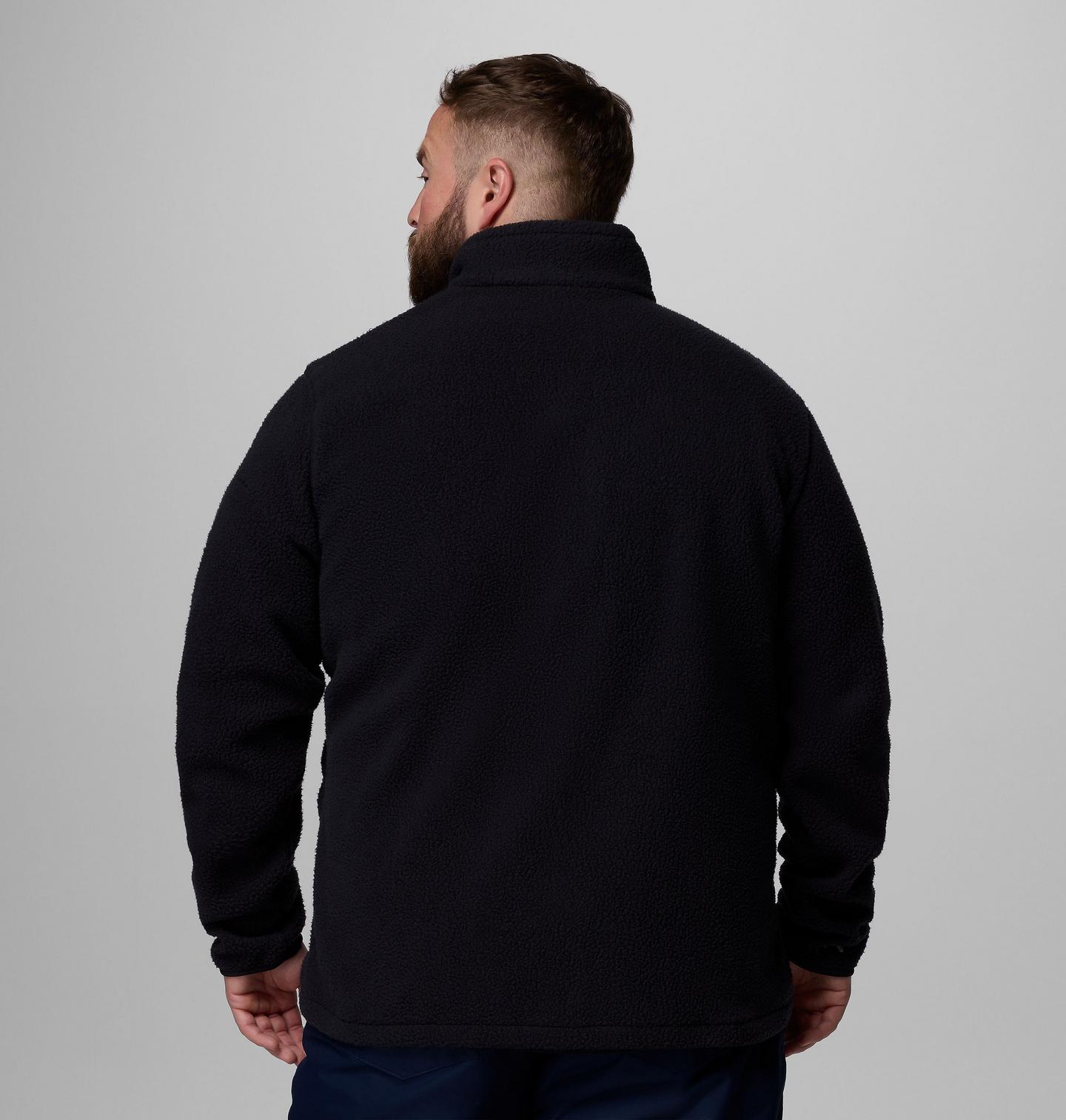 Мужские куртки Columbia Jasper Ridge Pebbled Full Zip Fleece - Big, цвет: Чёрный — фото 3