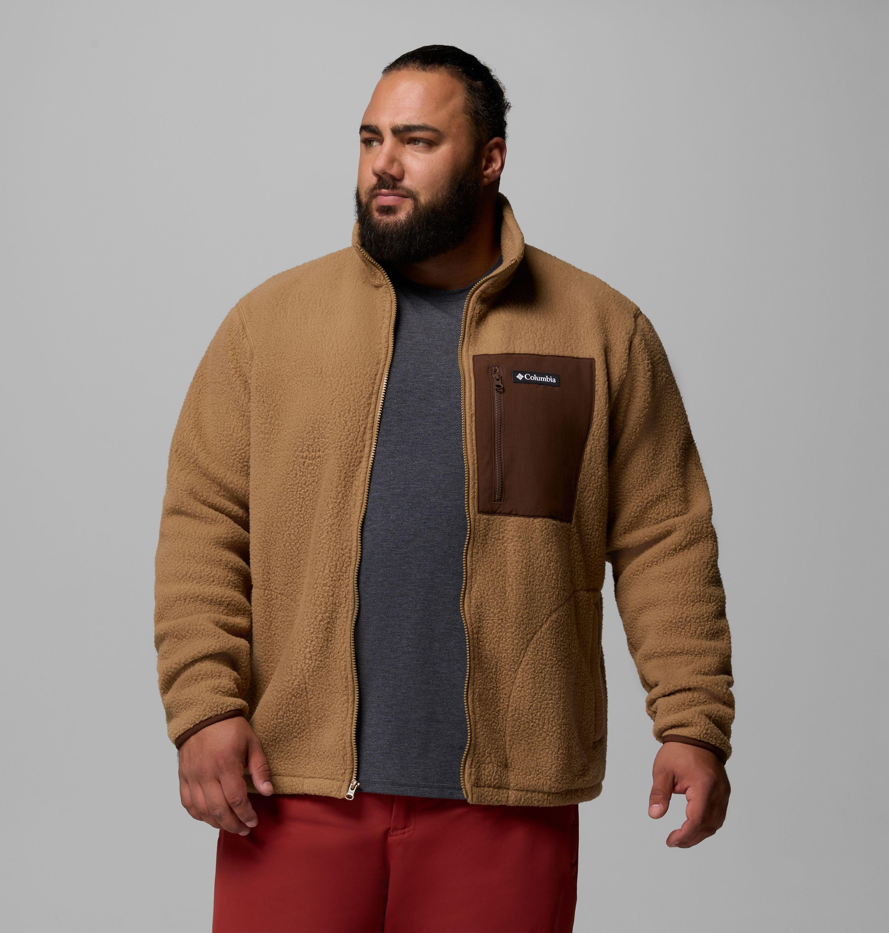 Men's Jasper Ridge Pebbled Full Zip Fleece - Big | 257 | 4X 5