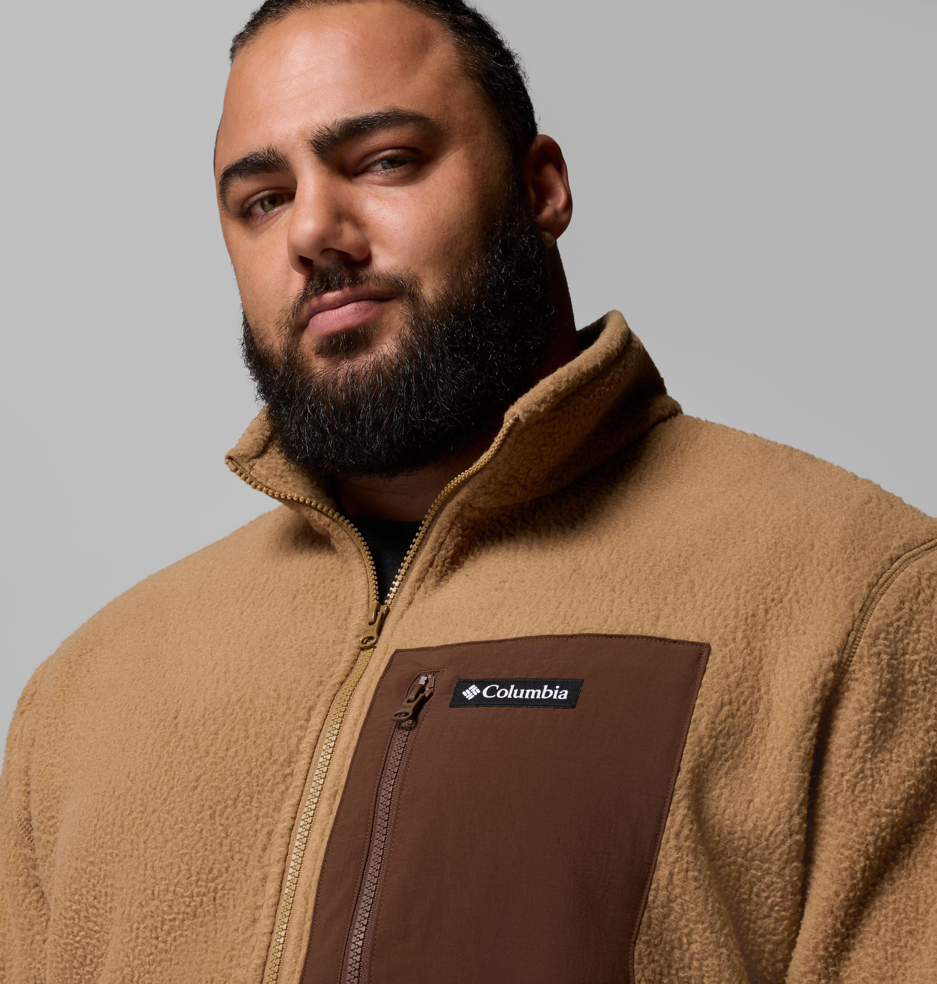 Men's Jasper Ridge Pebbled Full Zip Fleece - Big | 257 | 4X 6