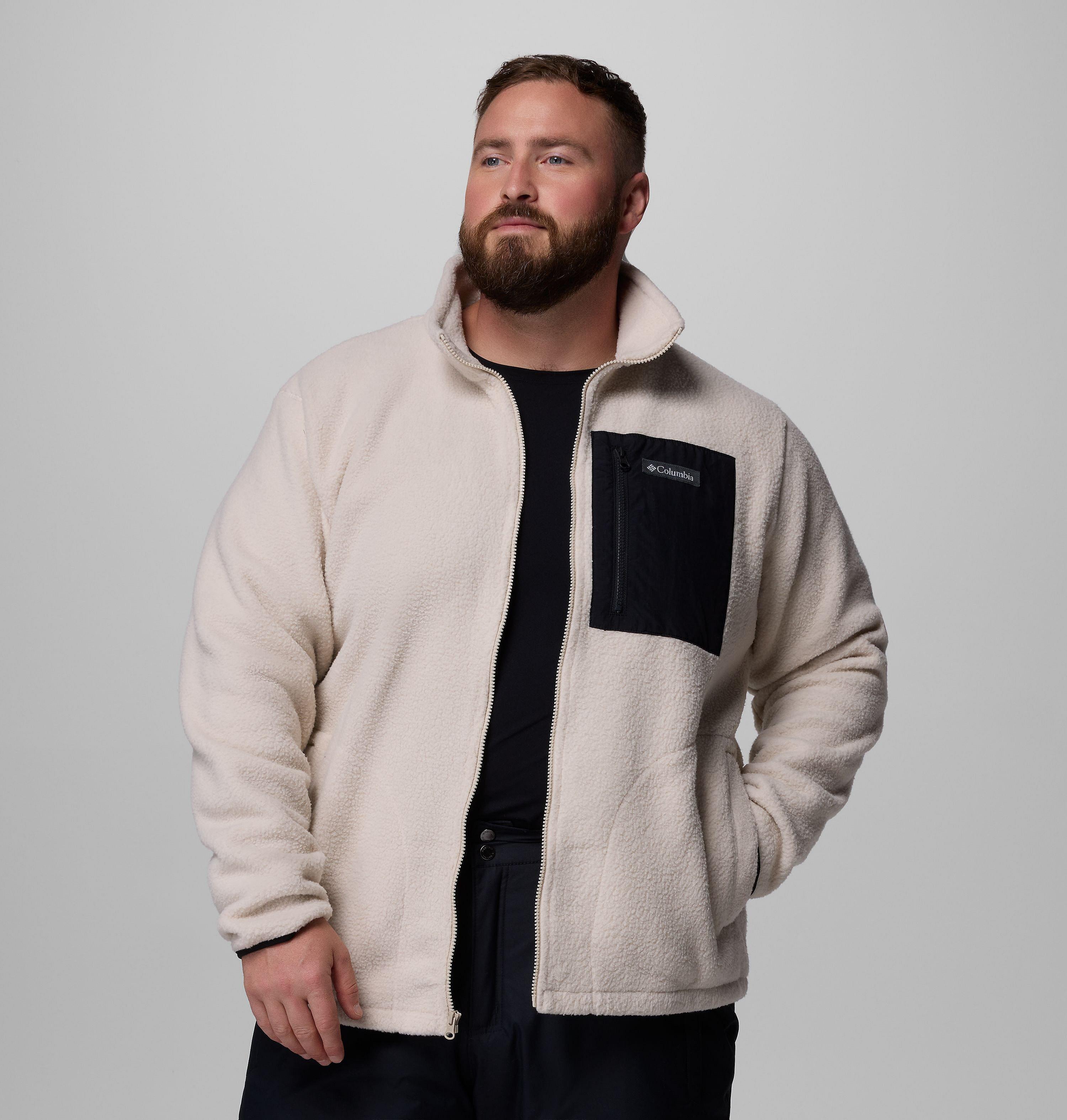 Men's Jasper Ridge Pebbled Full Zip Fleece - Big | 278 | 4X 5