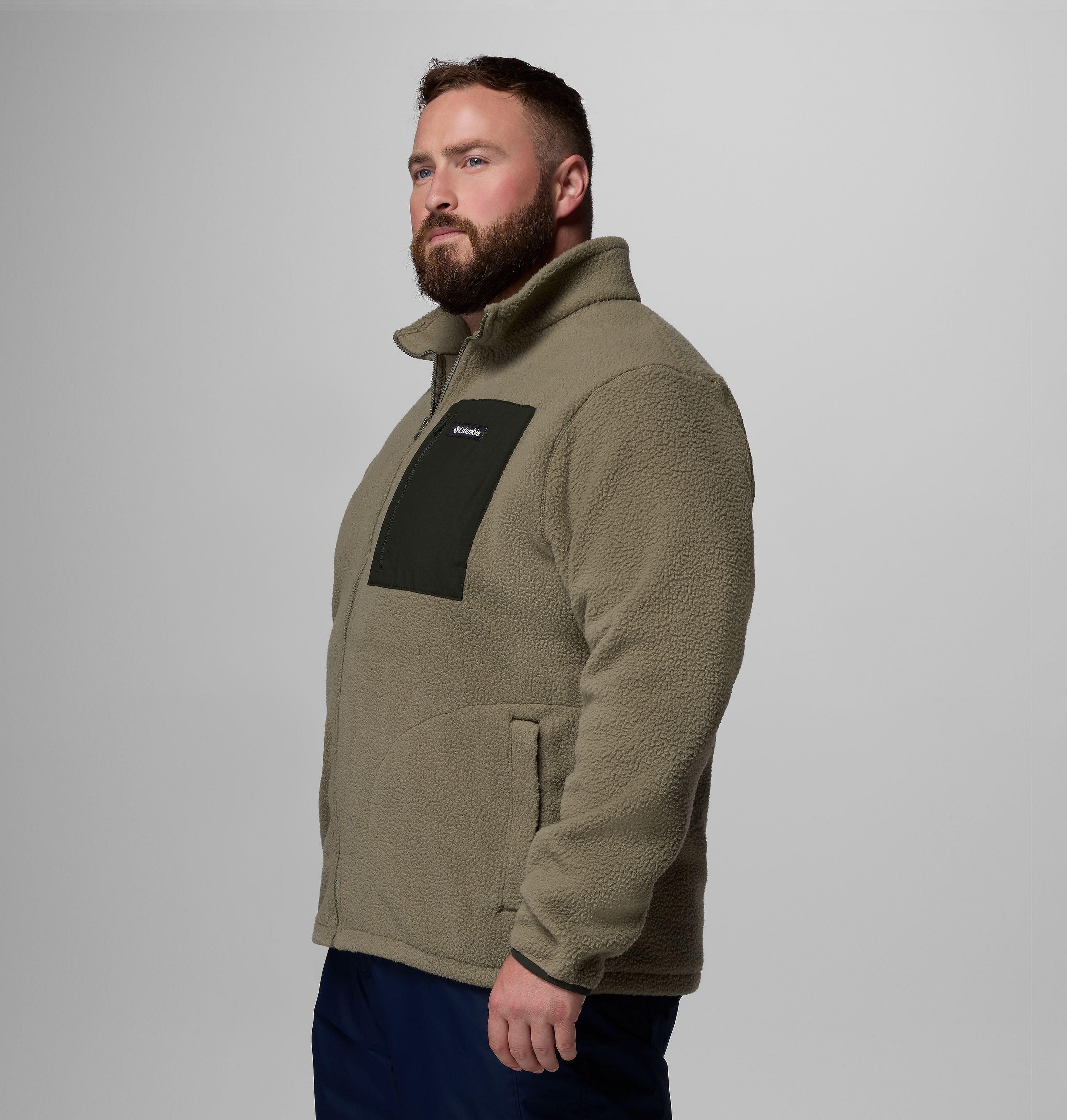 Men's Jasper Ridge Pebbled Full Zip Fleece - Big